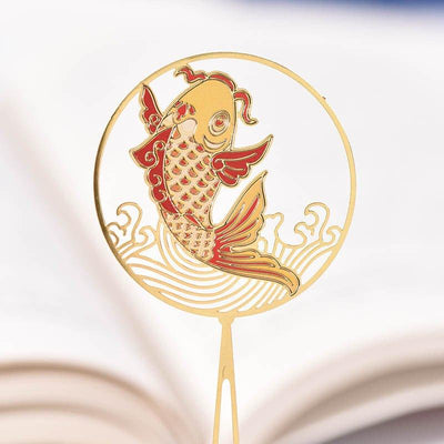 Antique Cultural and Creative Metal Bookmarks Modeling Bookmarks Fan Bookmarks Chinese Style - CHL-STORE 