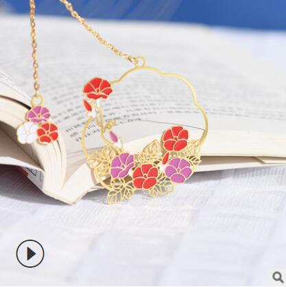 Antique Cultural and Creative Metal Bookmarks Modeling Bookmarks Fan Bookmarks Chinese Style - CHL-STORE 