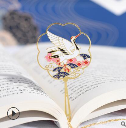 Antique Cultural and Creative Metal Bookmarks Modeling Bookmarks Fan Bookmarks Chinese Style - CHL-STORE 