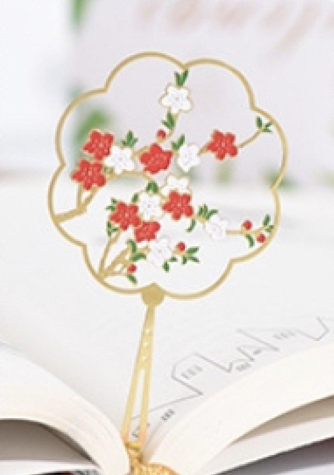 Antique Cultural and Creative Metal Bookmarks Modeling Bookmarks Fan Bookmarks Chinese Style - CHL-STORE 