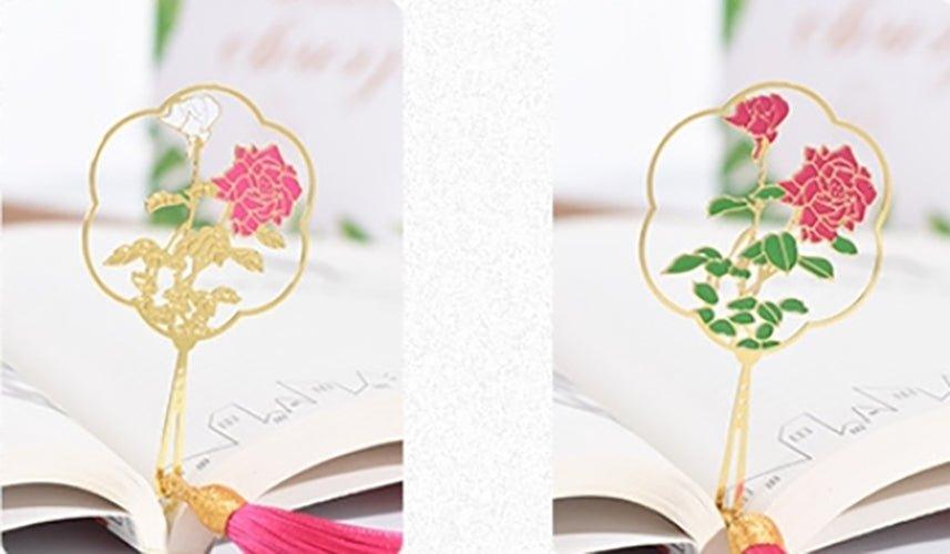 Antique Cultural and Creative Metal Bookmarks Modeling Bookmarks Fan Bookmarks Chinese Style - CHL-STORE 