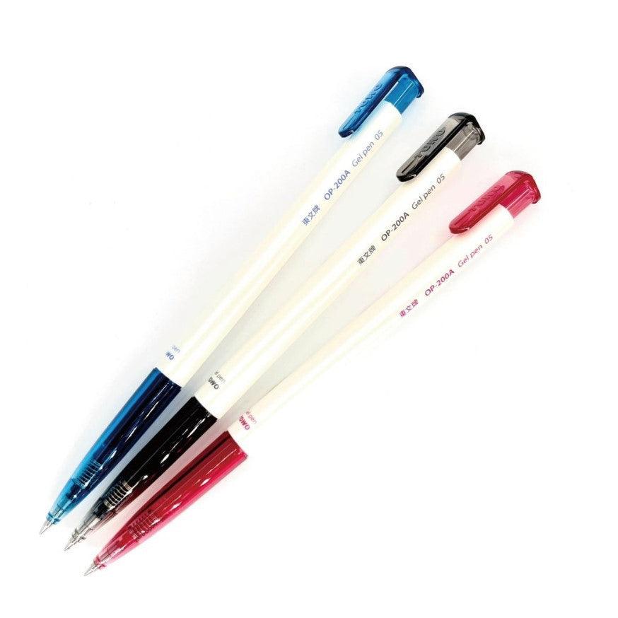 Automatic Gel Pen TOWO Quick Dry Durable Practical Stationery Student Office School 0.5mm OP-200A - CHL-STORE 