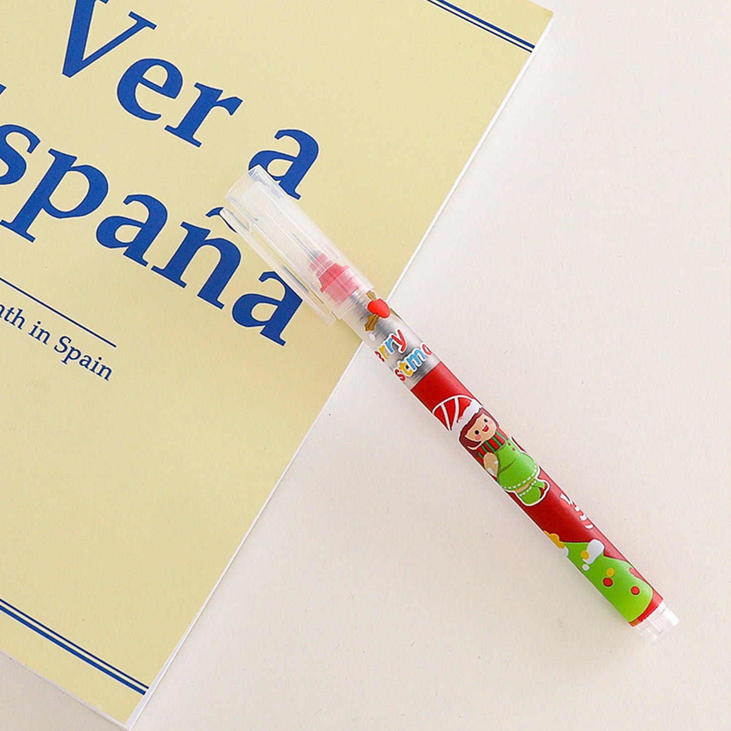 Ballpoint Pen Christmas Set Cartoon Snowman Reindeer Christmas Tree Santa Claus Children Student Office Black Gel Ink Stationery Accessories NP-010019 - CHL-STORE 