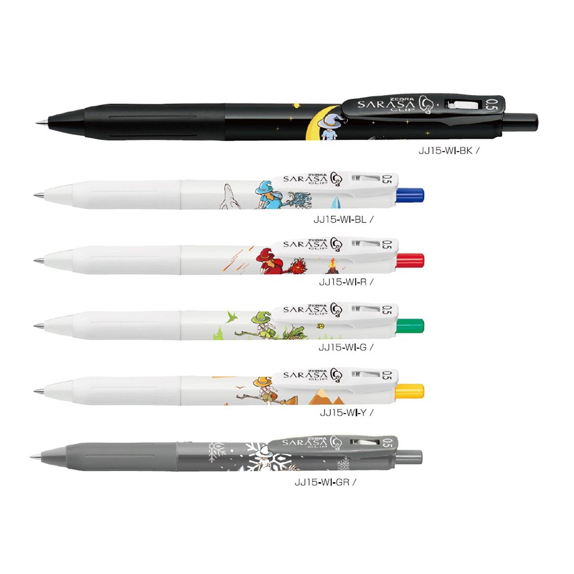 Ballpoint Pen Cute Witch ZEBRA Sarasa Limited Edition 0.5MM Stationery Cartoon Girl Teen School Student Office Office Worker JJ15-WI - CHL-STORE 