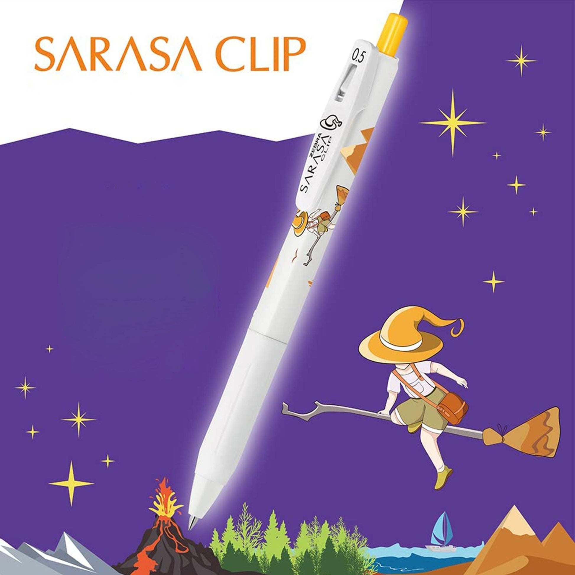Ballpoint Pen Cute Witch ZEBRA Sarasa Limited Edition 0.5MM Stationery Cartoon Girl Teen School Student Office Office Worker JJ15-WI - CHL-STORE 