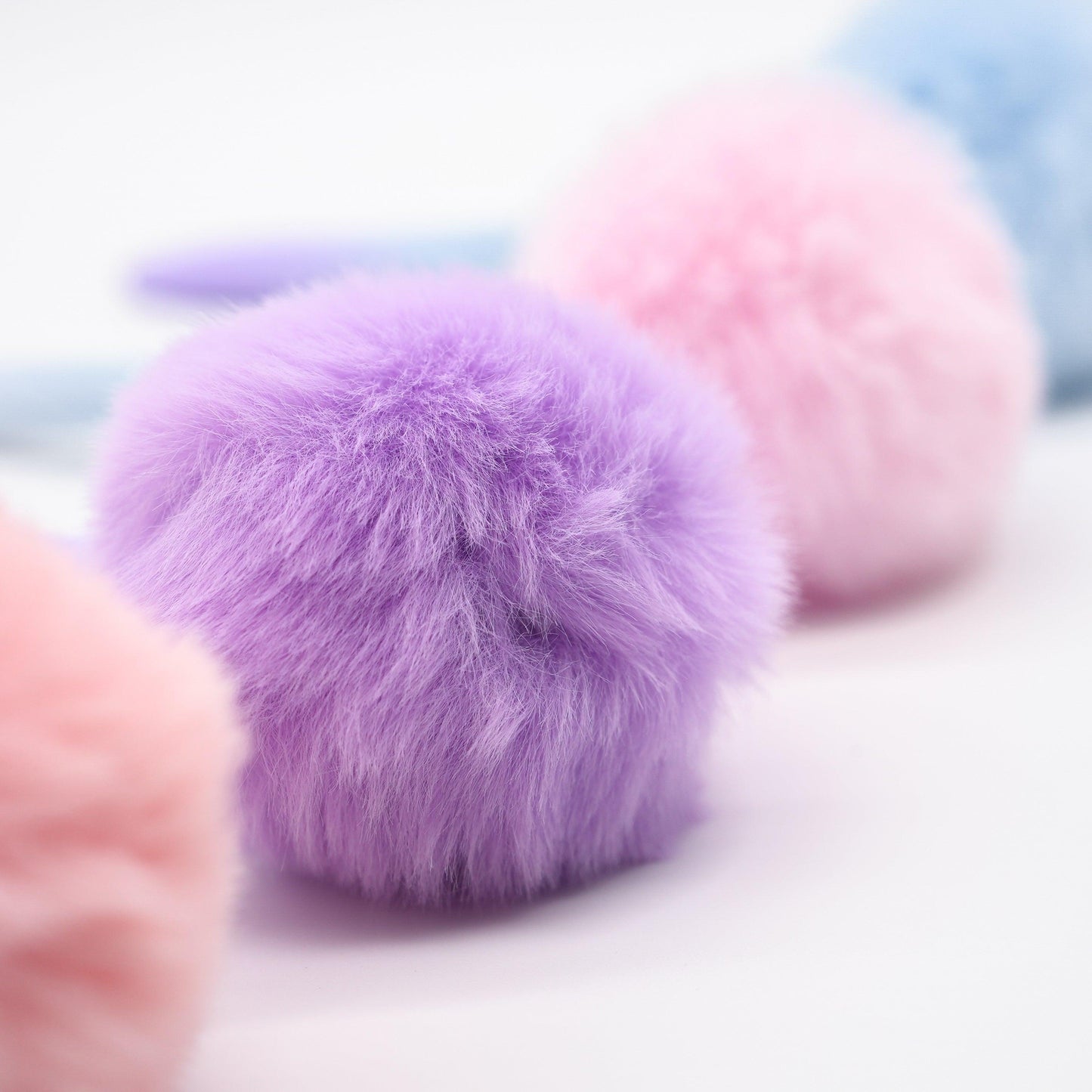 Ballpoint Pen Gradient Fur Ball Sweet Macaron Creative Stationery Cute Fur Ball Pen Pink Girl Teenager Office School Student NP-010021 - CHL-STORE 