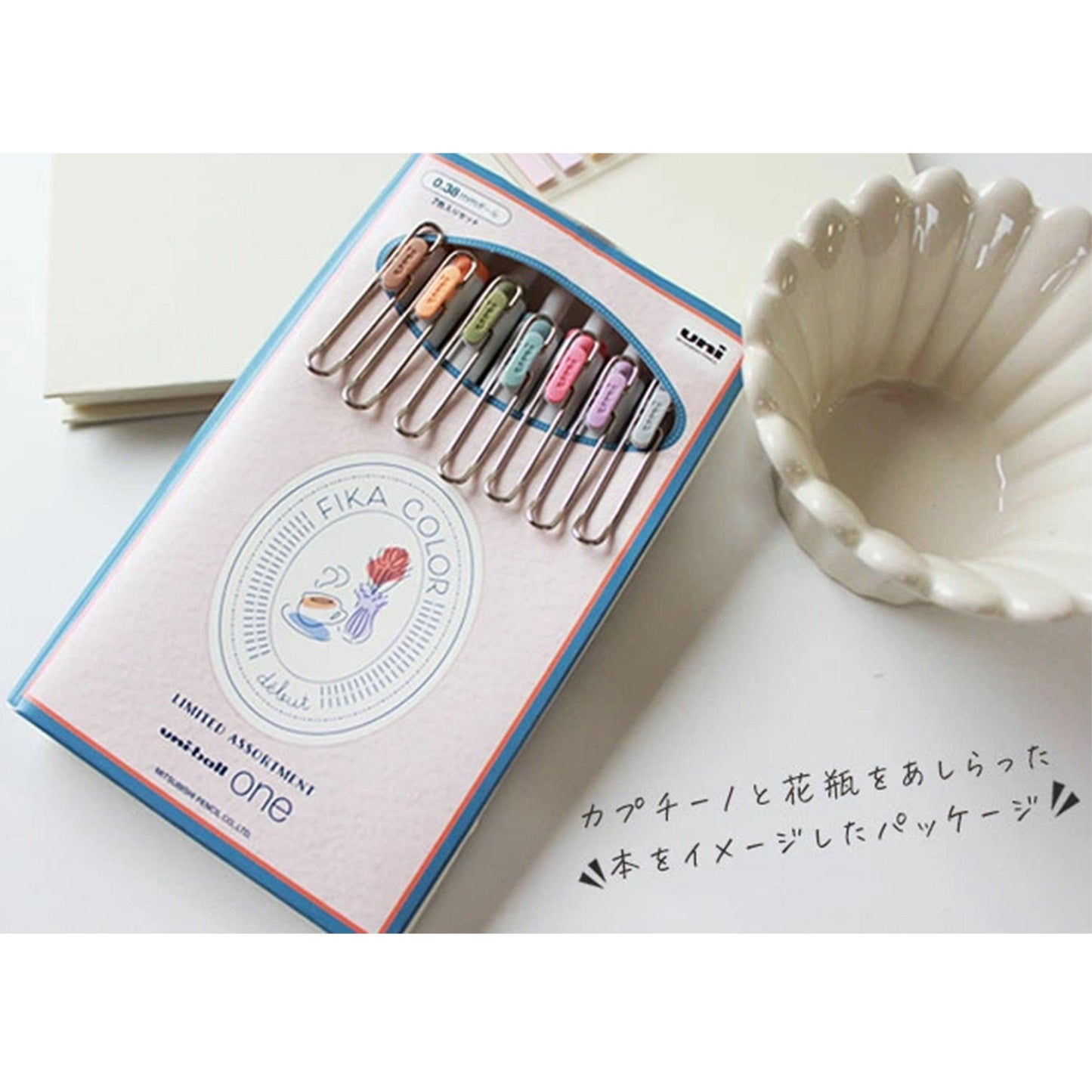 Ballpoint pen Uni ball ONE new color FIKA Color 0.38mm 0.5mm dessert color limited item stationery girl student school office collection UMNS38 UMNS05 - CHL-STORE 