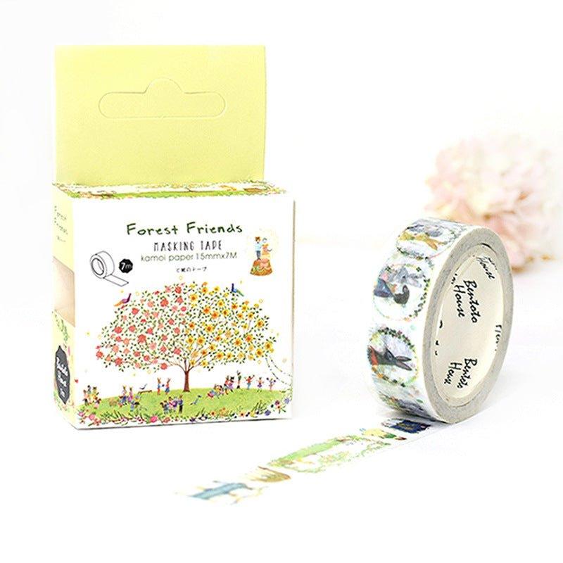 Bentoto House small fresh paper tape hand-painted hand-decorated paper tape Japanese forest department NP-H7TAY-022 - CHL-STORE 