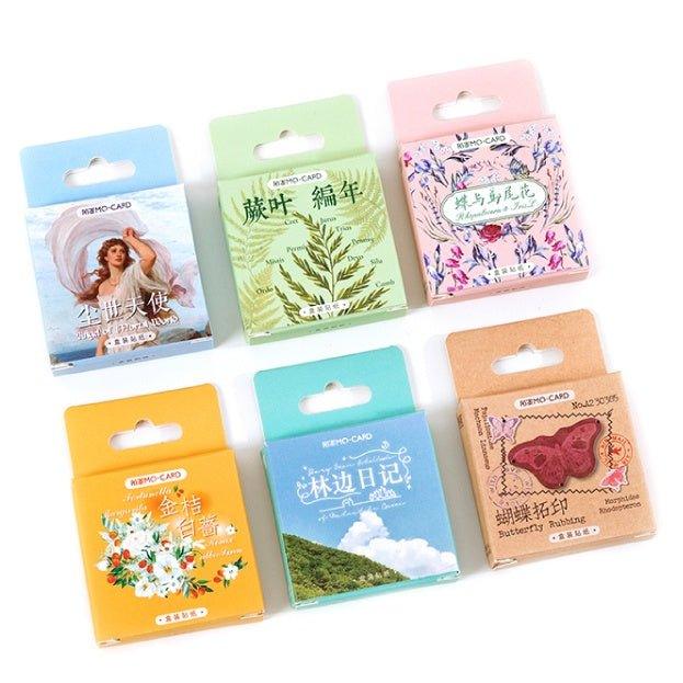 Boxed stickers Retro characters Hand account decoration Alien sealing stickers Decorative stickers Earthly angels NP-000136 - CHL-STORE 