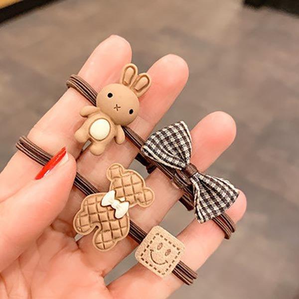Brown Japanese Accessories Cute Animal Hair Rings Decorative Hair Rings AC-000013 - CHL-STORE 