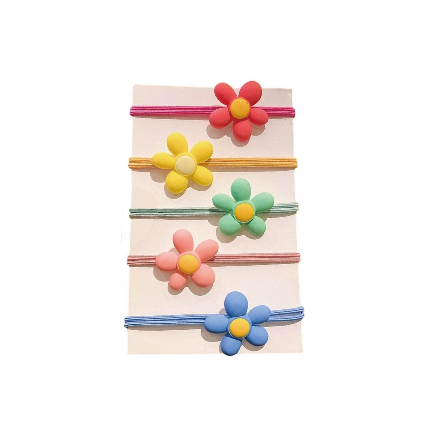 Candy Color Transparent Shape Flower Hair Tie Styling Hair Tie AC-000014 - CHL-STORE 