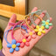 Candy Color Transparent Shape Flower Hair Tie Styling Hair Tie AC-000014 - CHL-STORE 