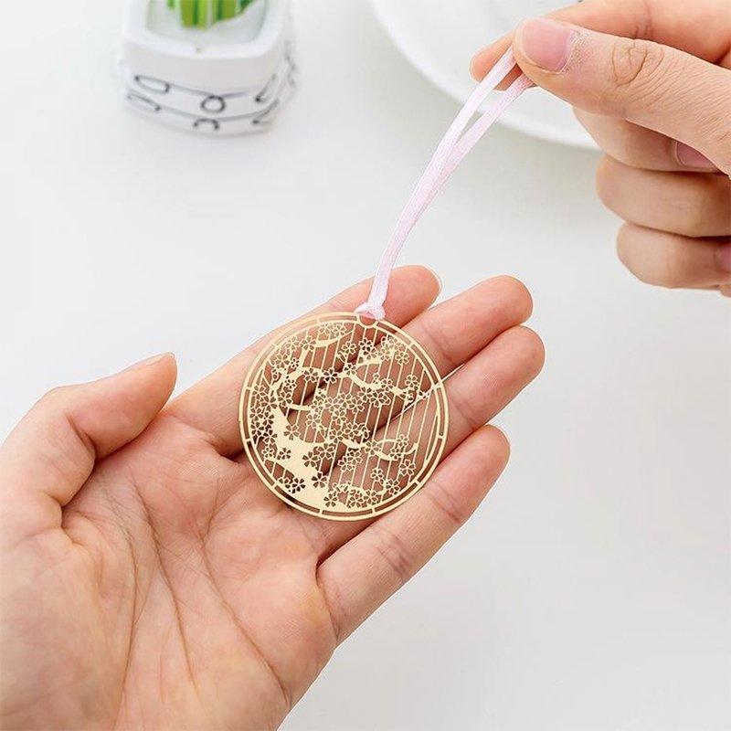 Cherry Blossom Series Metal Hollow Bookmarks Cherry Blossom Bookmarks Metal Bookmarks Gold Bookmarks Classic Bookmarks Retro Bookmarks Sakura Bookmarks Japanese Style Spring NP-HEZQI-906 - CHL-STORE 