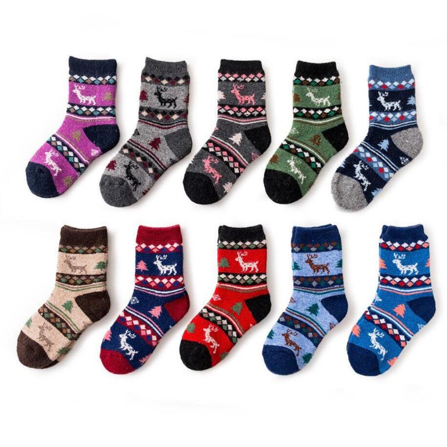 Children's cartoon warm thick socks elk Christmas socks for 1-3 years old NP- H7TWA-904 - CHL-STORE 