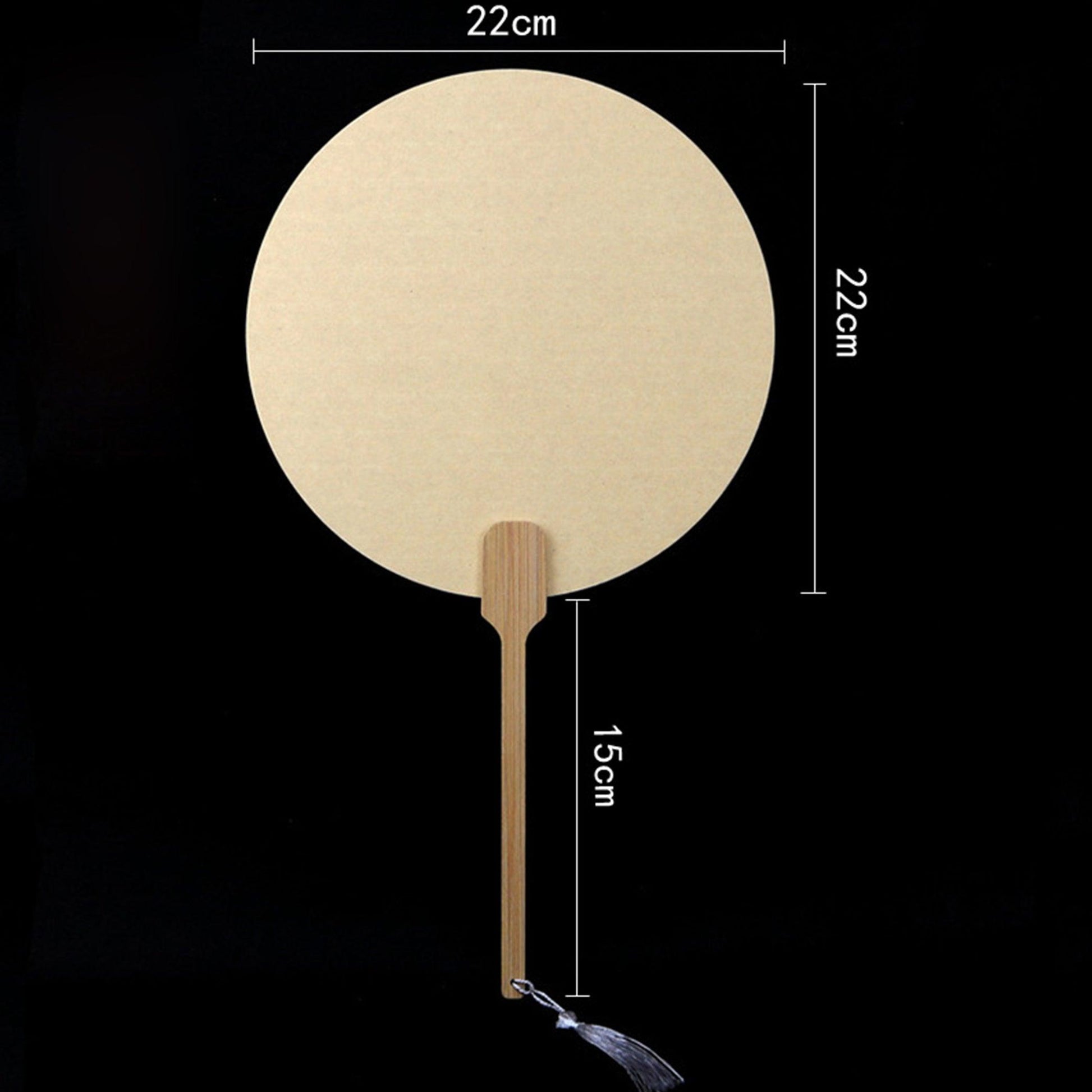 CHINESE COURT STYLE BLANK XUAN PAPER HAND FAN FOR DIY PAINTING TO-000027 - CHL-STORE 
