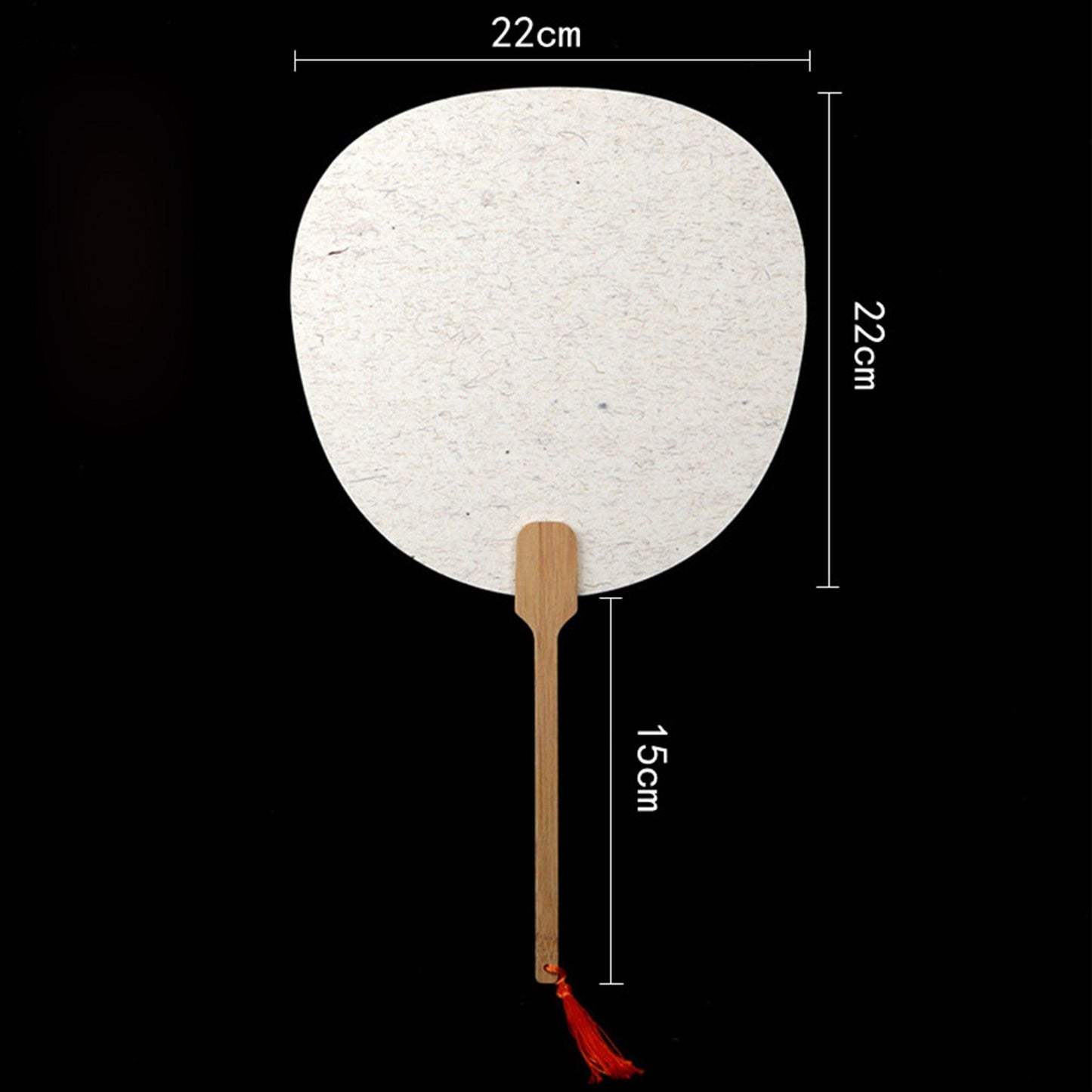CHINESE COURT STYLE BLANK XUAN PAPER HAND FAN FOR DIY PAINTING TO-000027 - CHL-STORE 