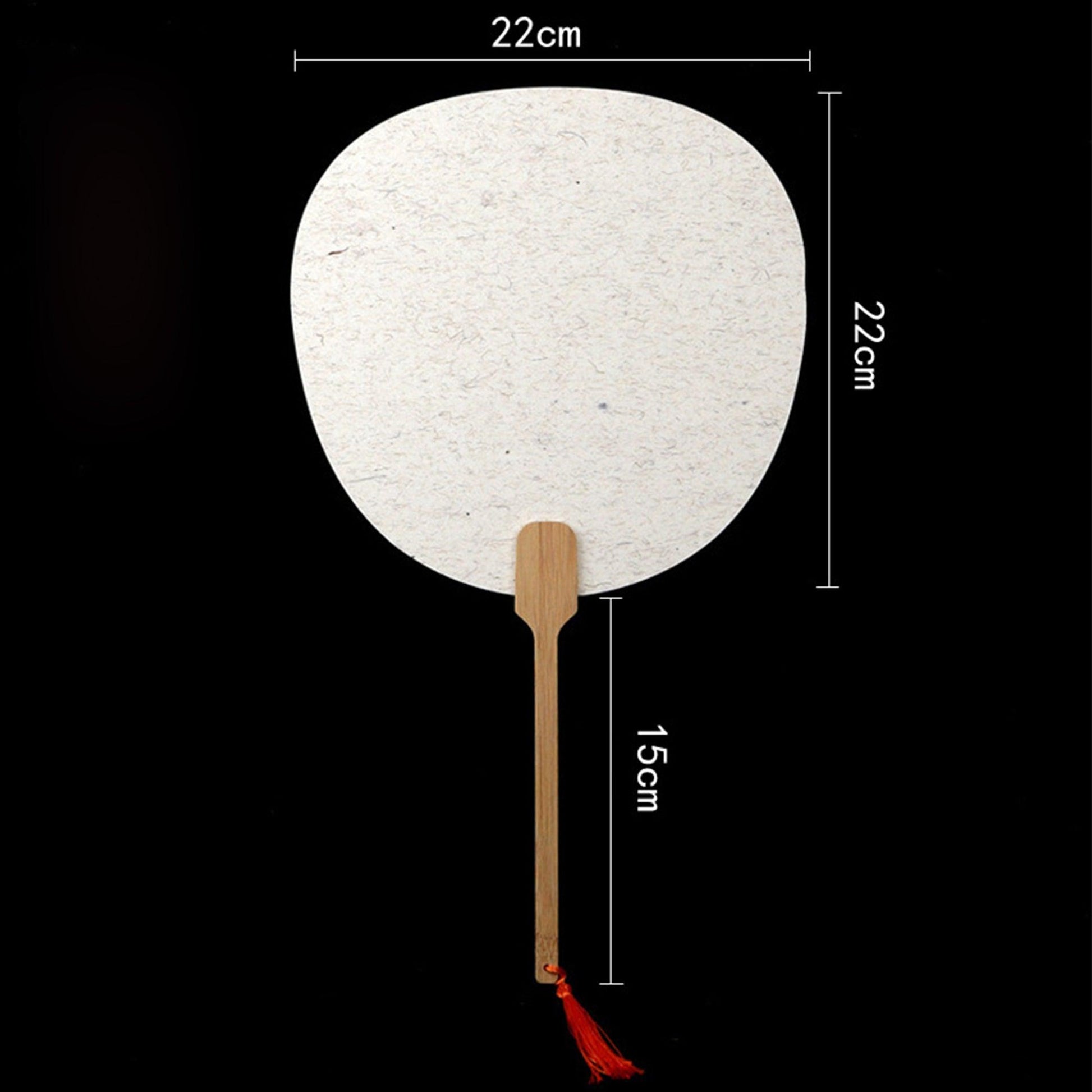 CHINESE COURT STYLE BLANK XUAN PAPER HAND FAN FOR DIY PAINTING TO-000027 - CHL-STORE 