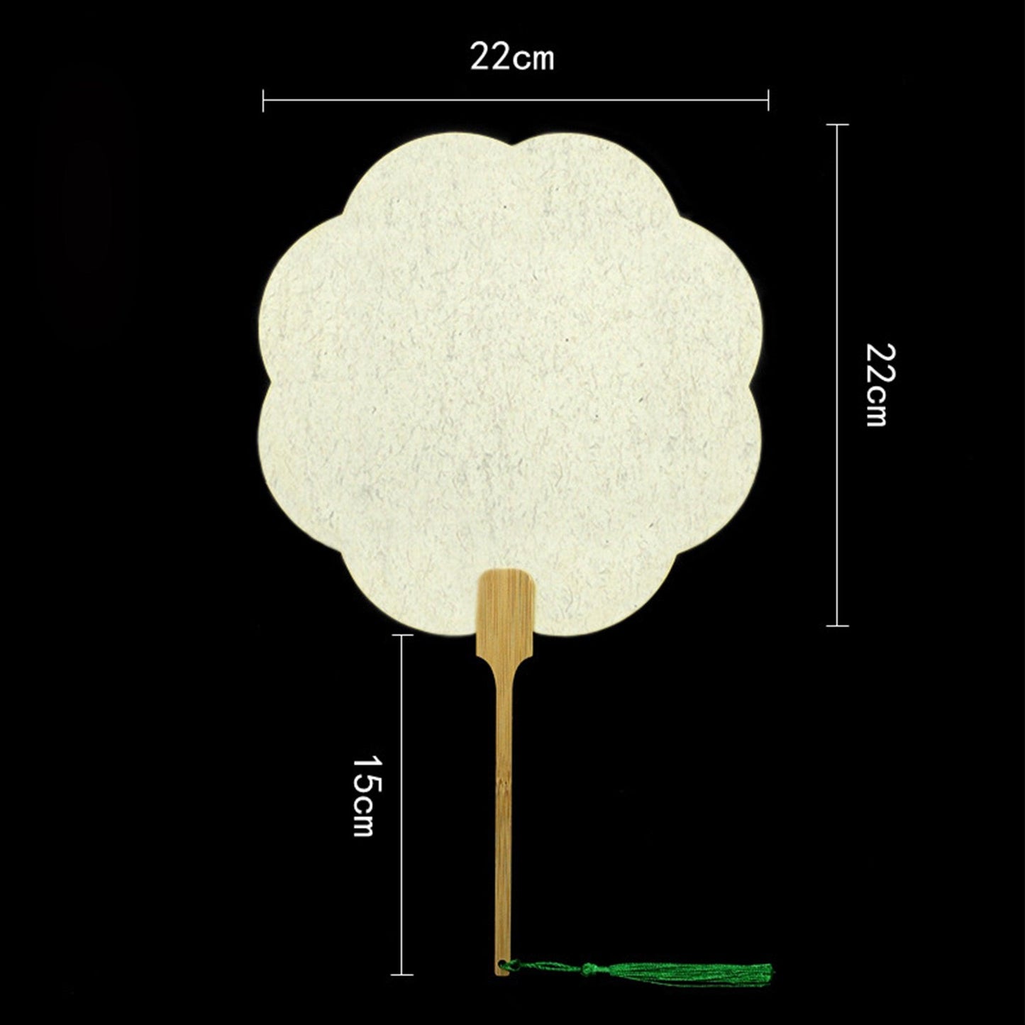 CHINESE COURT STYLE BLANK XUAN PAPER HAND FAN FOR DIY PAINTING TO-000027 - CHL-STORE 