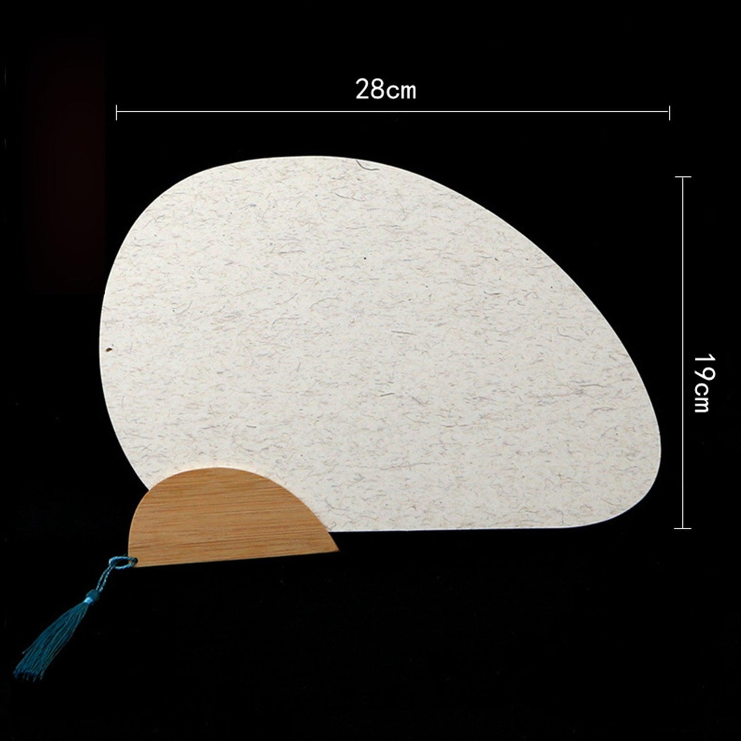 CHINESE COURT STYLE BLANK XUAN PAPER HAND FAN FOR DIY PAINTING TO-000027 - CHL-STORE 