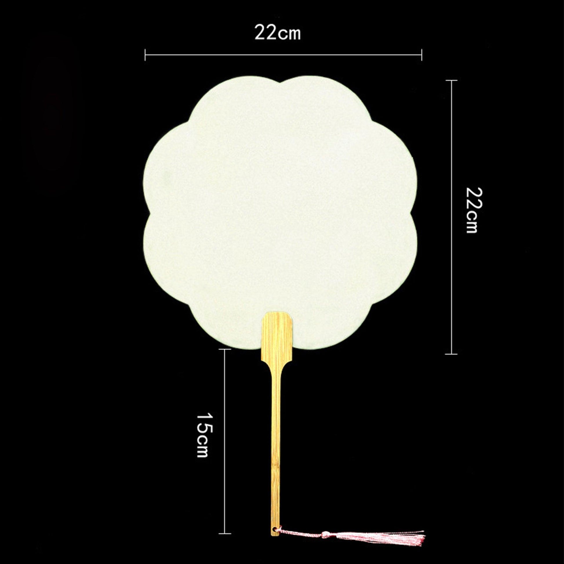 CHINESE COURT STYLE BLANK XUAN PAPER HAND FAN FOR DIY PAINTING TO-000027 - CHL-STORE 