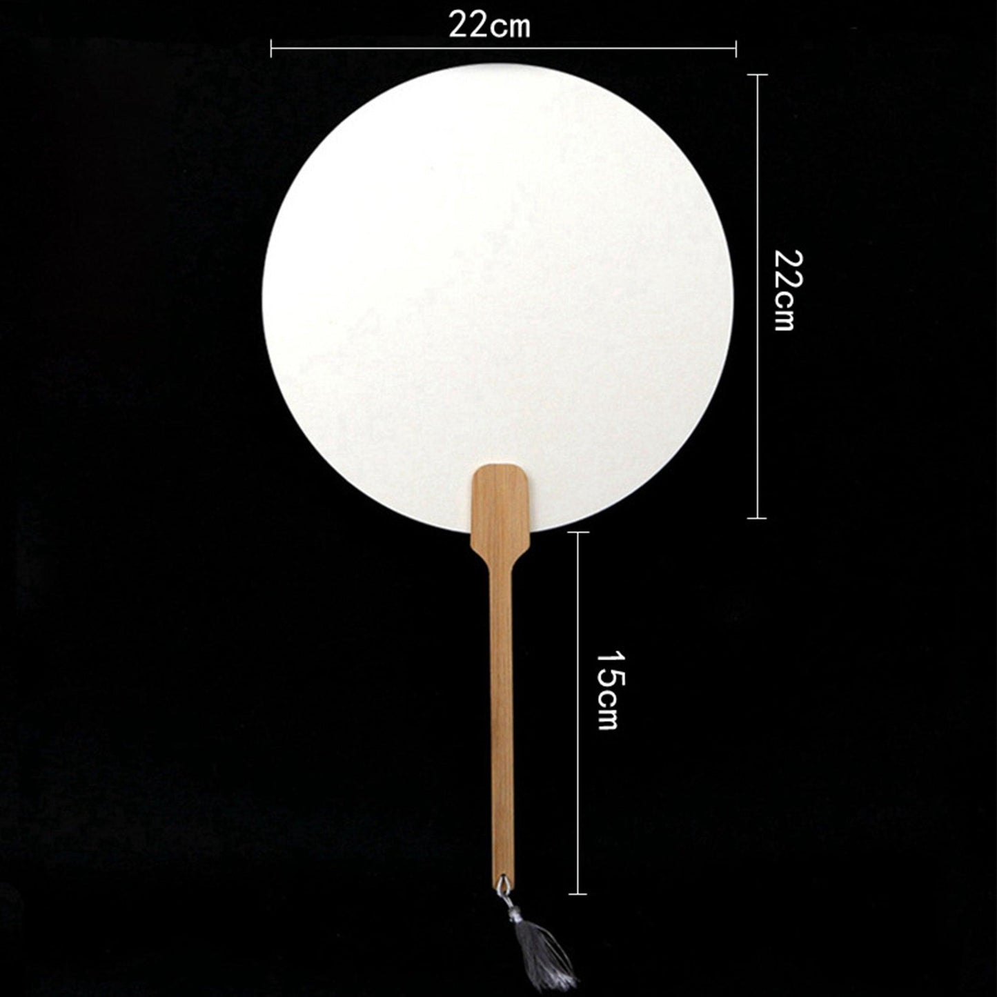 CHINESE COURT STYLE BLANK XUAN PAPER HAND FAN FOR DIY PAINTING TO-000027 - CHL-STORE 