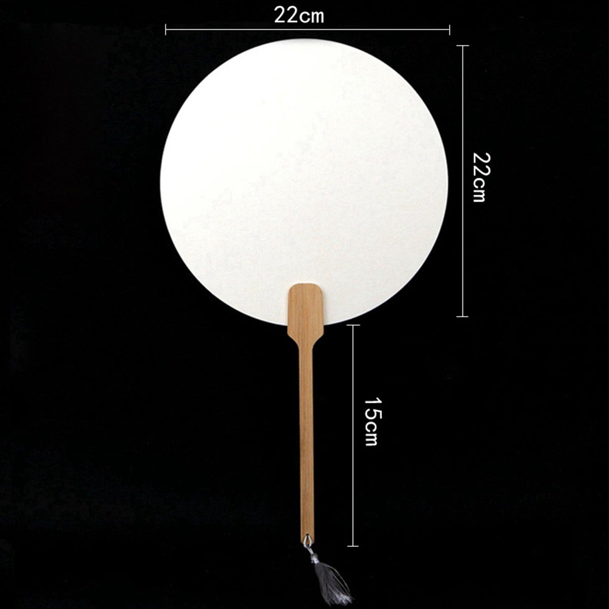 CHINESE COURT STYLE BLANK XUAN PAPER HAND FAN FOR DIY PAINTING TO-000027 - CHL-STORE 