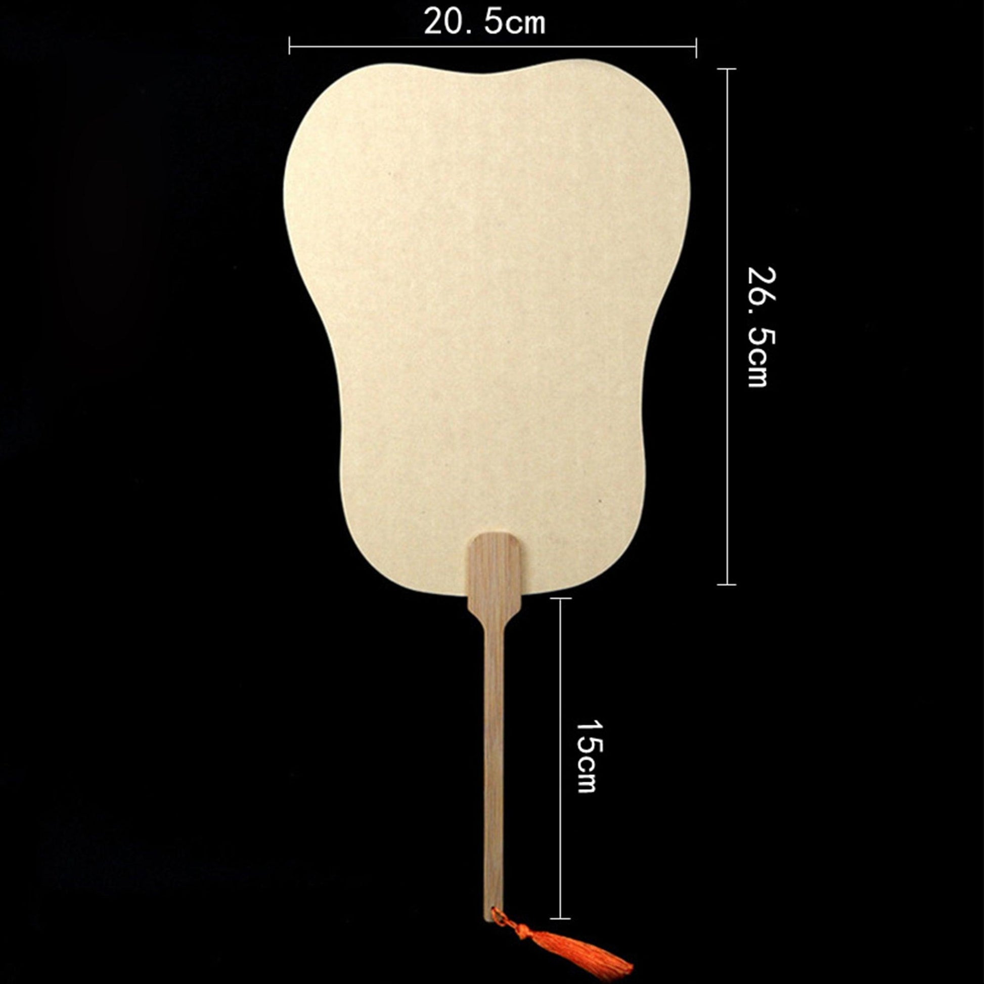 CHINESE COURT STYLE BLANK XUAN PAPER HAND FAN FOR DIY PAINTING TO-000027 - CHL-STORE 