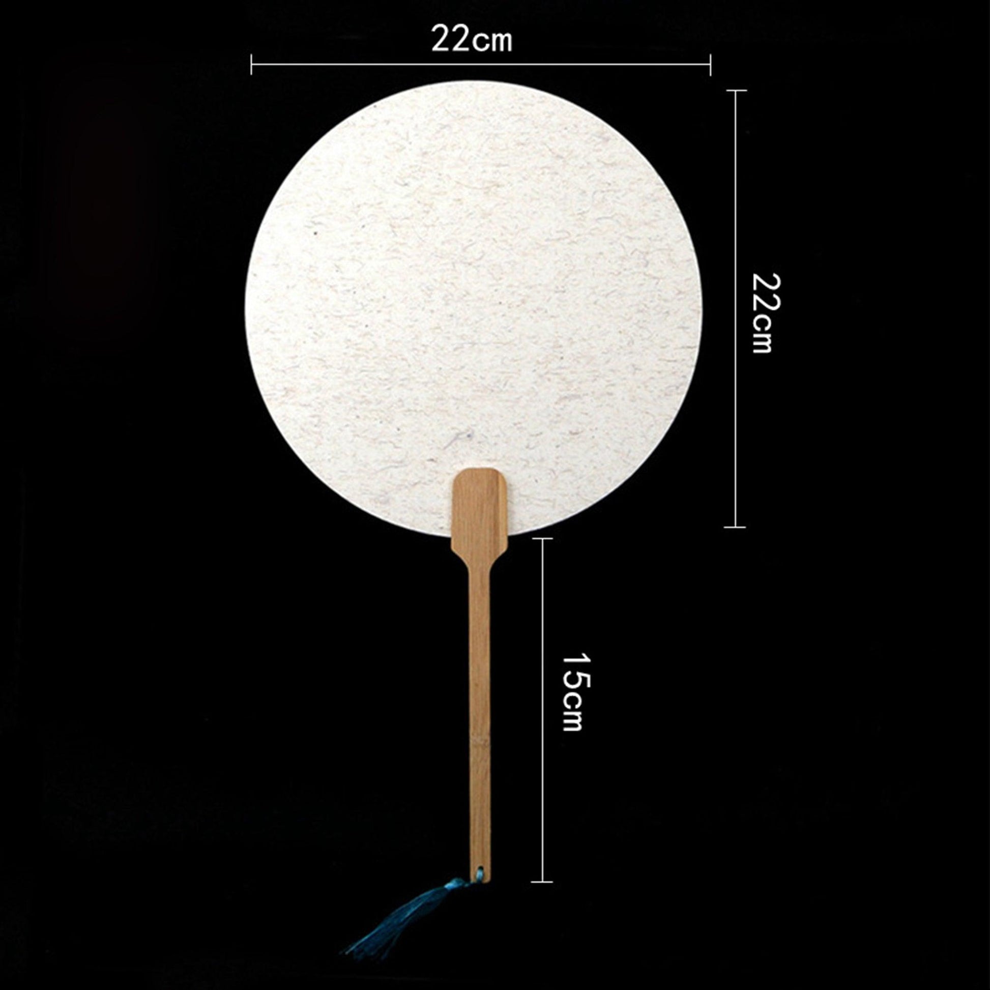 CHINESE COURT STYLE BLANK XUAN PAPER HAND FAN FOR DIY PAINTING TO-000027 - CHL-STORE 