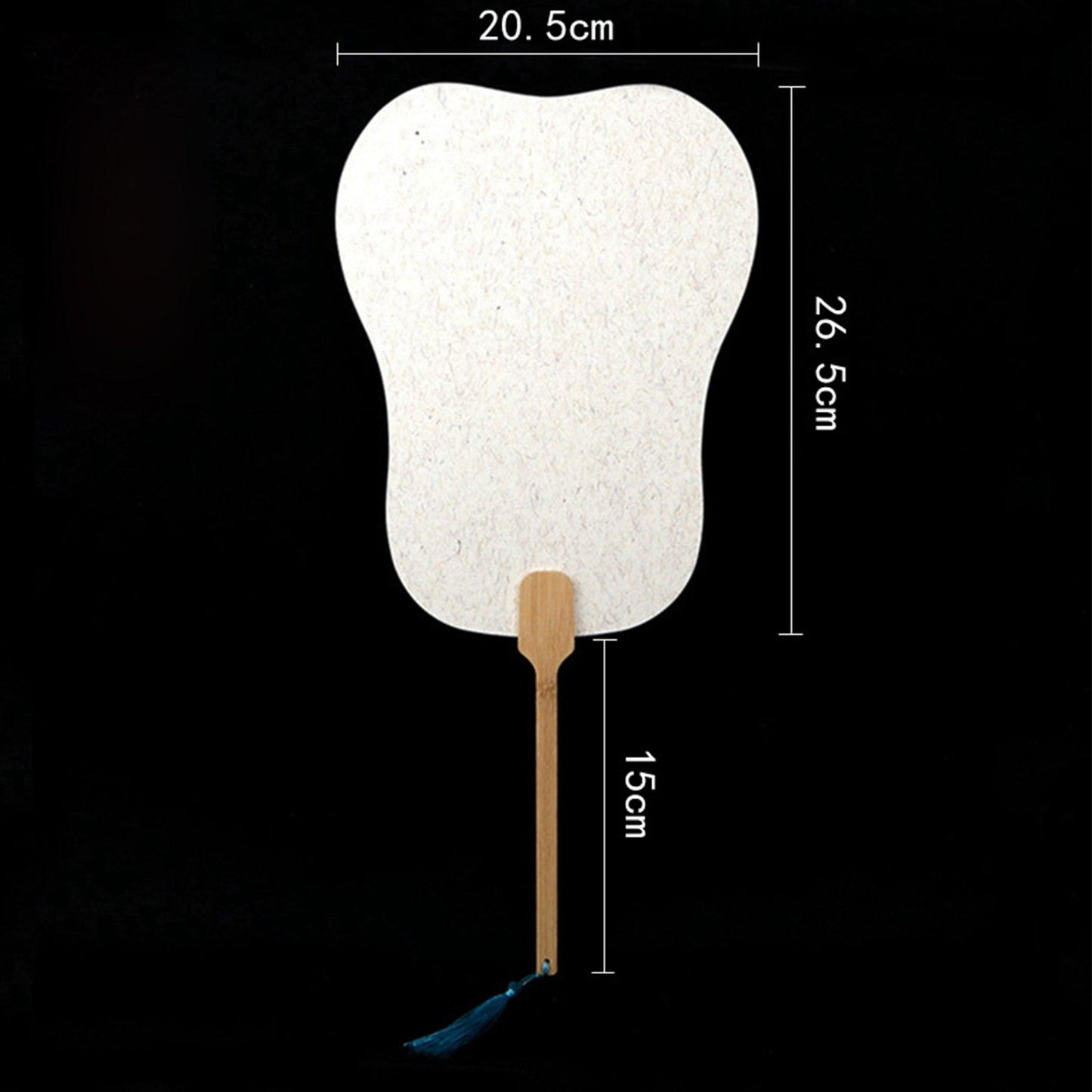 CHINESE COURT STYLE BLANK XUAN PAPER HAND FAN FOR DIY PAINTING TO-000027 - CHL-STORE 