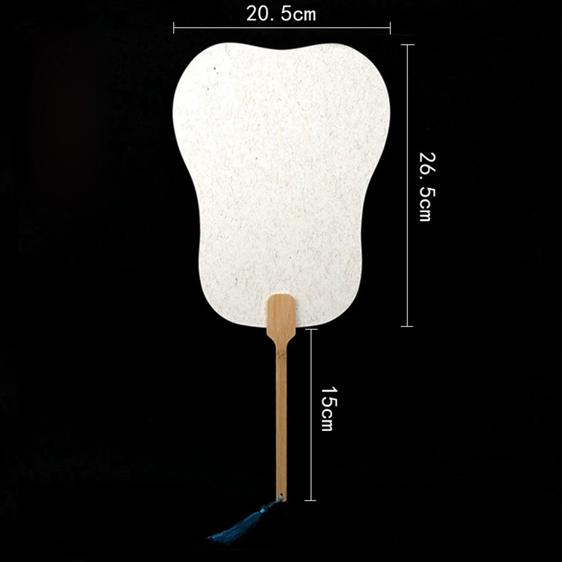 CHINESE COURT STYLE BLANK XUAN PAPER HAND FAN FOR DIY PAINTING TO-000027 - CHL-STORE 