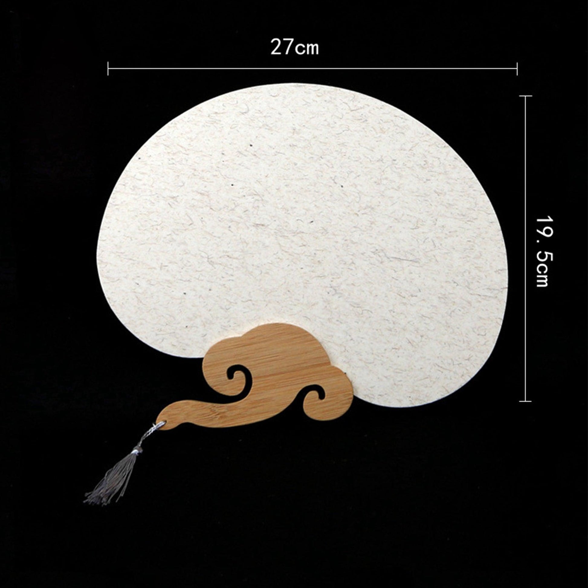 CHINESE COURT STYLE BLANK XUAN PAPER HAND FAN FOR DIY PAINTING TO-000027 - CHL-STORE 