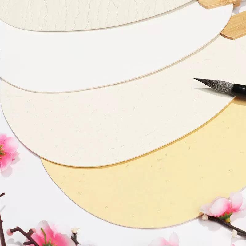 CHINESE COURT STYLE BLANK XUAN PAPER HAND FAN FOR DIY PAINTING TO-000027 - CHL-STORE 