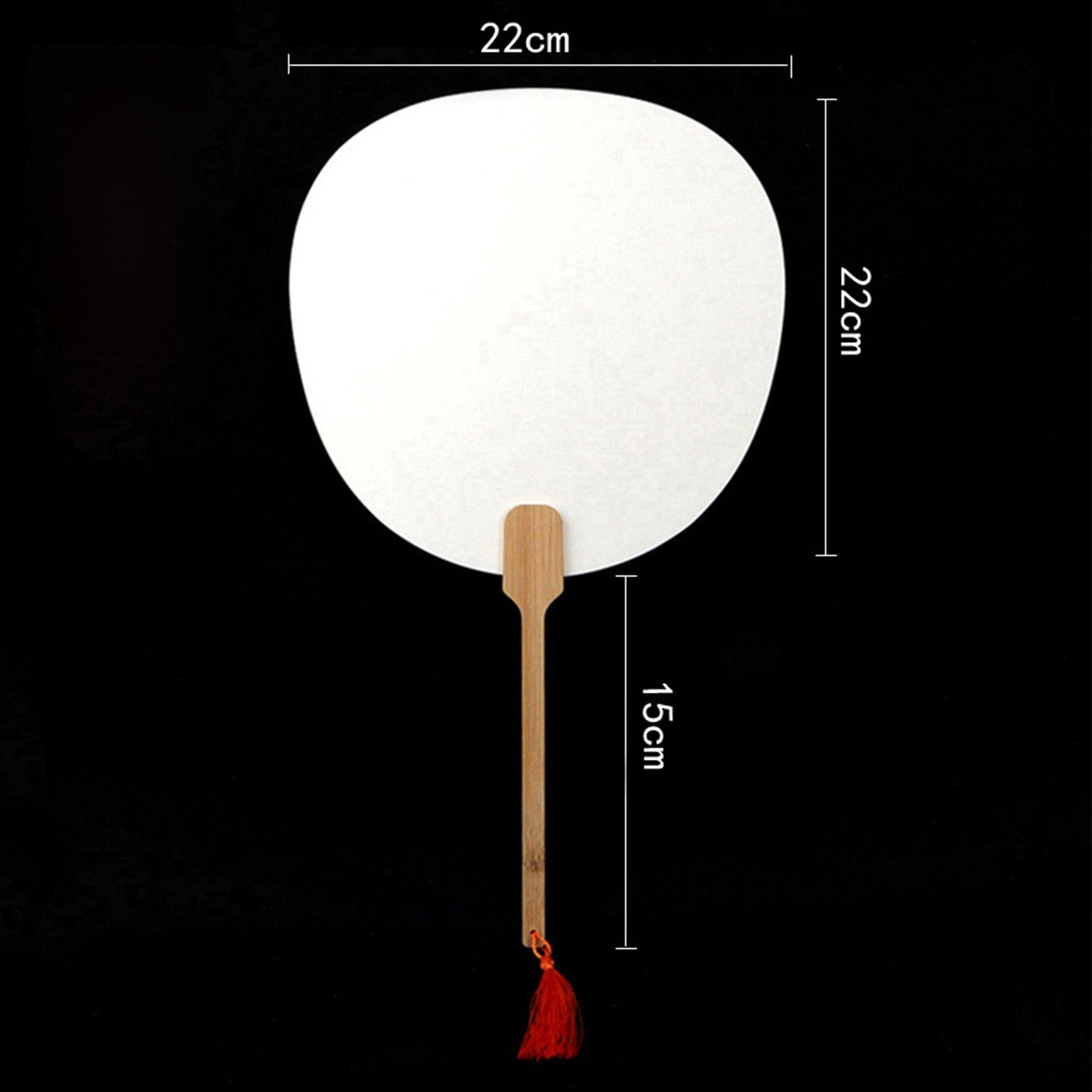 CHINESE COURT STYLE BLANK XUAN PAPER HAND FAN FOR DIY PAINTING TO-000027 - CHL-STORE 