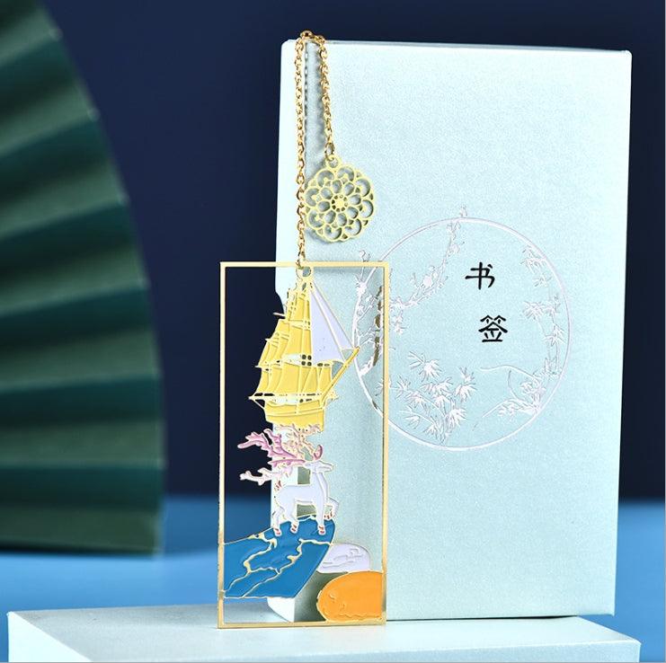 CHINESE STYLE HOLLOW METAL EXQUISITE BOOKMARK NP-090021 (no box) - CHL-STORE 