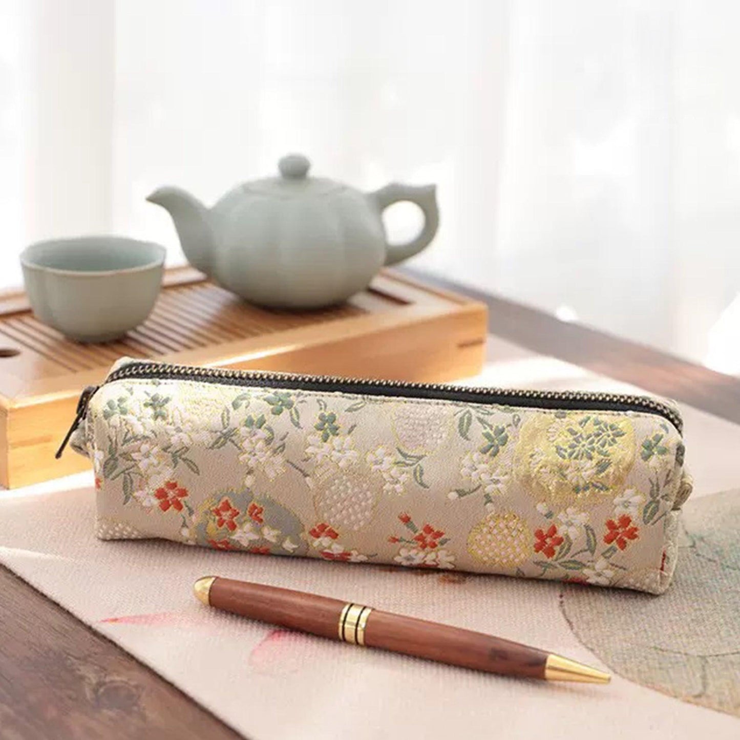 Chinese Style Retro Embroidered Pencil Bag NP-020040 - CHL-STORE 