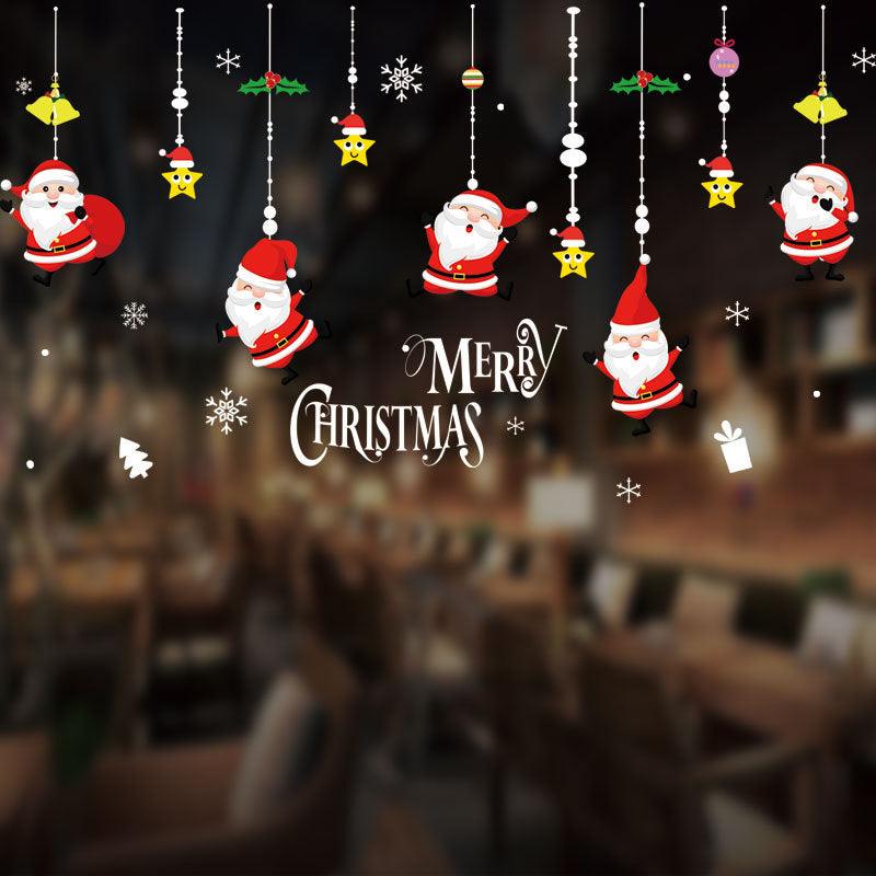 Christmas Sticker Glass Window Antistatic No Trace Decoration Arrangement Festival Handicraft LI-020003 - CHL-STORE 