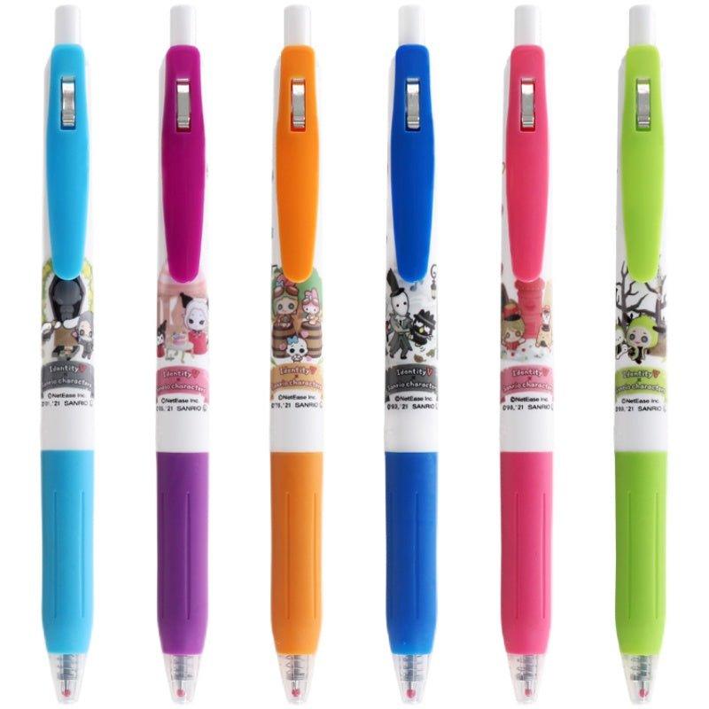 Chugai x Zebra 4549502073 Sarasa Fifth Personality x Sanrio 0.5mm Character Joint Black Ink Gel Pen Ball Pen Thick Ink Pen - CHL-STORE 
