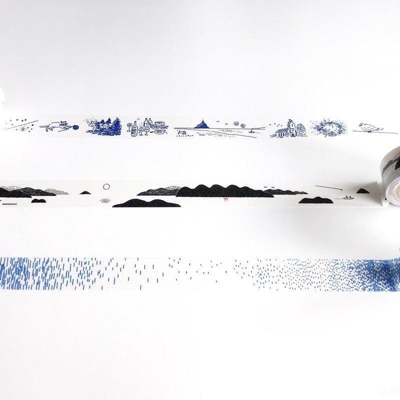 Classiky 23203-01 artist joint landscape rain France paper tape three into the group sketch paper tape - CHL-STORE 
