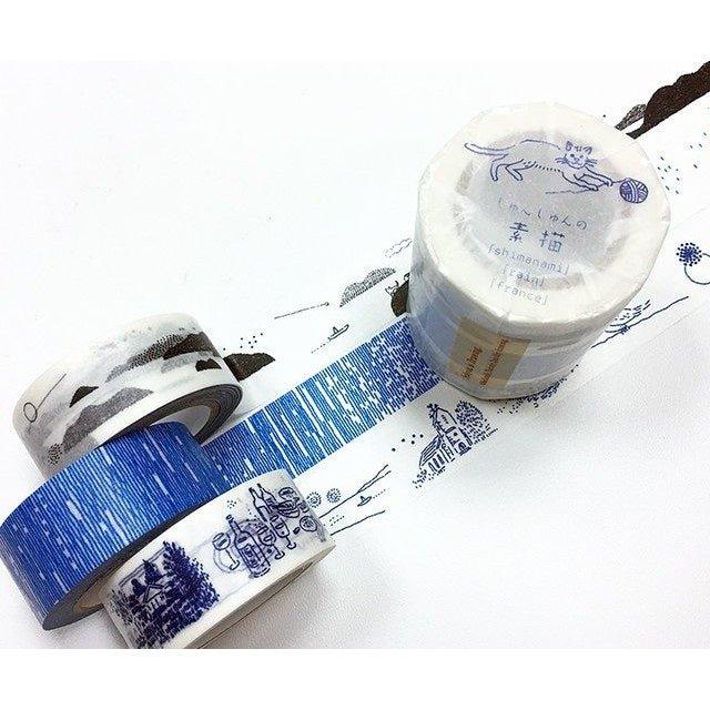 Classiky 23203-01 artist joint landscape rain France paper tape three into the group sketch paper tape - CHL-STORE 