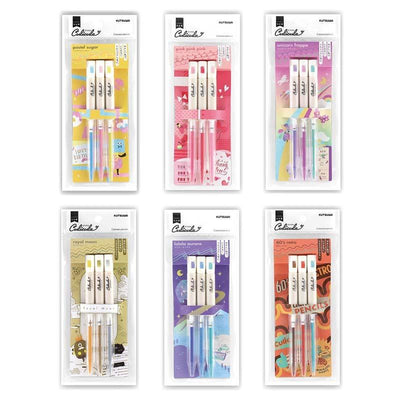 Color pencil KUTSUWA Culiculi Japan Rotary type painting 3 colors without sharpener DE001 - CHL-STORE 