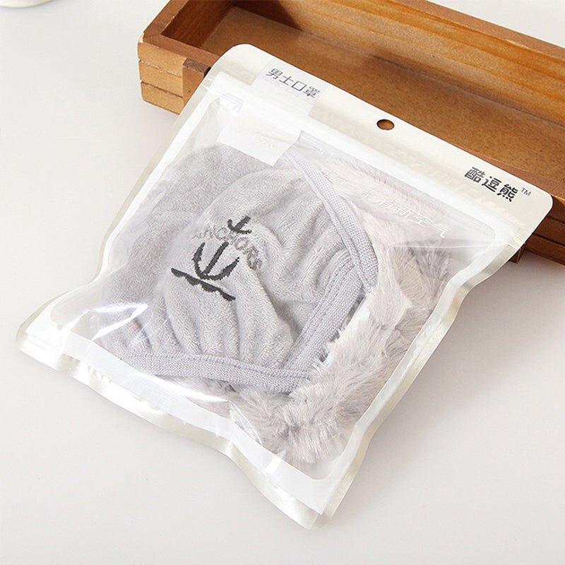 Cool and funny bear Epidemic prevention fashion Trendy fleece masks Shaped ear protection warm masks NP-HESQR-901 - CHL-STORE 
