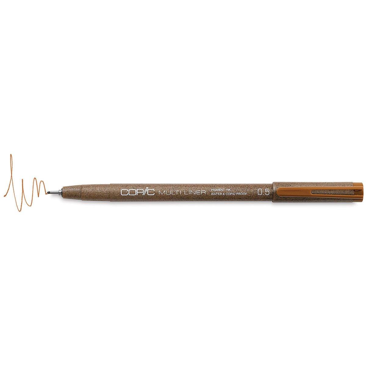 COPIC 0.1mm 0.05mm water based drawing pen technical pen dark brown cobalt blue - CHL-STORE 