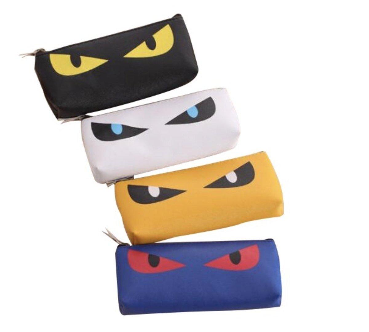 Creative Big Eye Cat Star Waterproof Pencil Case Yellow White NP-H7TIQ-115 - CHL-STORE 
