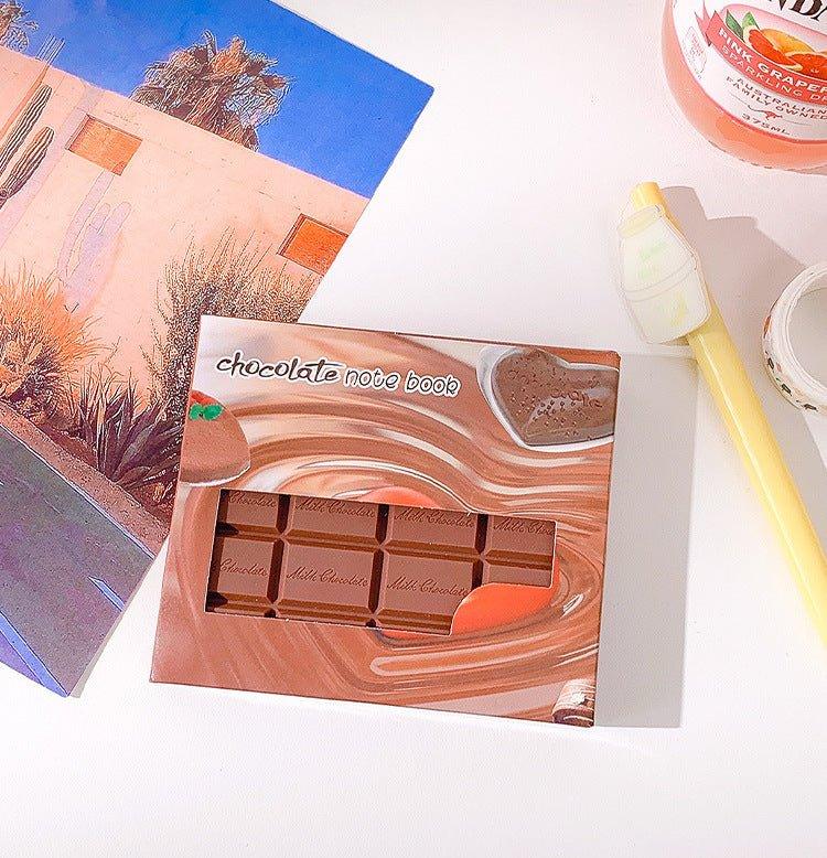 Creative Chocolate Modeling Tearable Handwritten Memo Small Notebook NP-030042 - CHL-STORE 