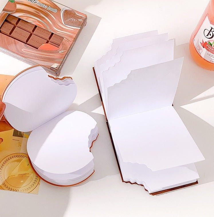 Creative Chocolate Modeling Tearable Handwritten Memo Small Notebook NP-030042 - CHL-STORE 