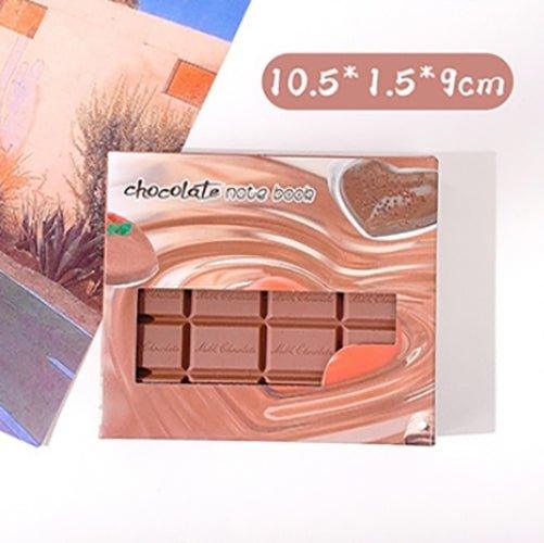 Creative Chocolate Modeling Tearable Handwritten Memo Small Notebook NP-030042 - CHL-STORE 