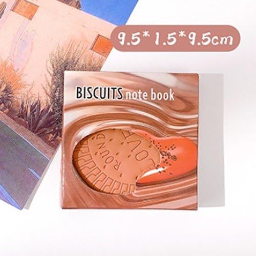 Creative Chocolate Modeling Tearable Handwritten Memo Small Notebook NP-030042 - CHL-STORE 