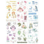 Creative Fresh Watercolor Style Wenqing Illustrations Daily Practical Animals Decorative Stickers Washi Paper Stickers - CHL-STORE 