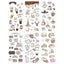 Creative Fresh Watercolor Style Wenqing Illustrations Daily Practical Animals Decorative Stickers Washi Paper Stickers - CHL-STORE 