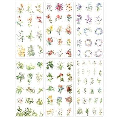 Creative Fresh Watercolor Style Wenqing Illustrations Daily Practical Animals Decorative Stickers Washi Paper Stickers - CHL-STORE 